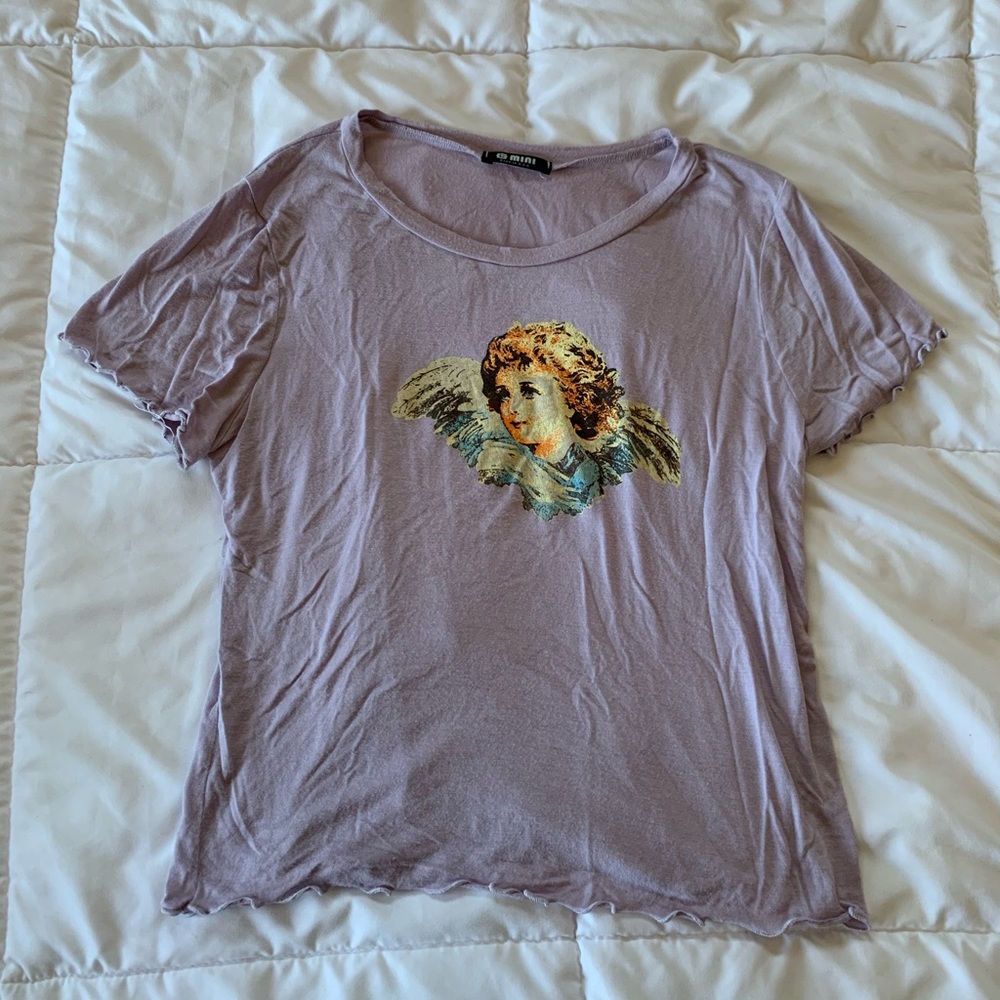 light purple tee